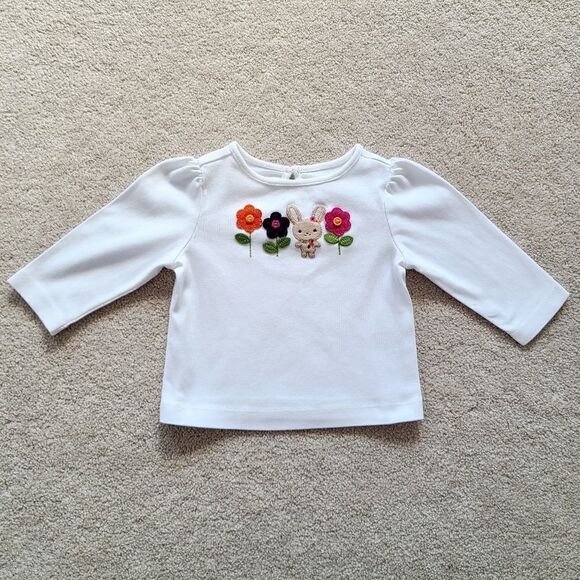 Lot 2 of Baby Girl Long Sleeve Shirts Size 6-12 Months - Picture 5 of 16